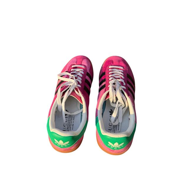 Gucci x adidas Gazelle Pink Velvet Sneakers Men’s 9.5 main image 12